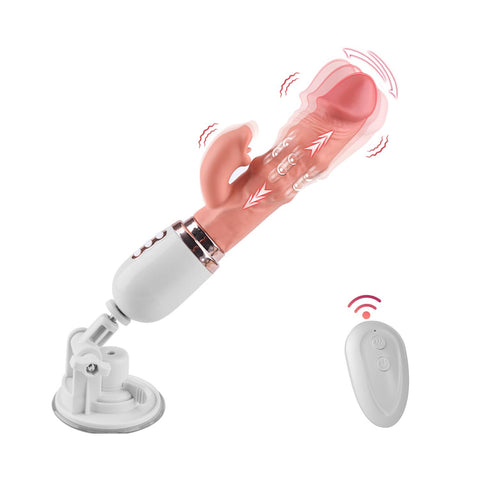 10 Modlu Dual Motorlu Uzaktan Kumandalı Realistik Vibratör 24 cm