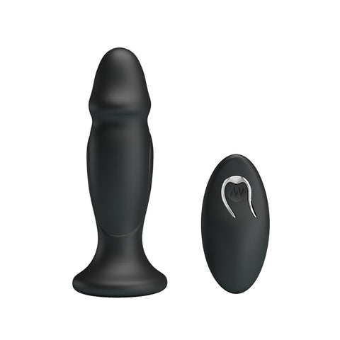 12 Modlu Uzaktan Kumandalı Şarjlı Titreşimli Anal Plug – Siyah