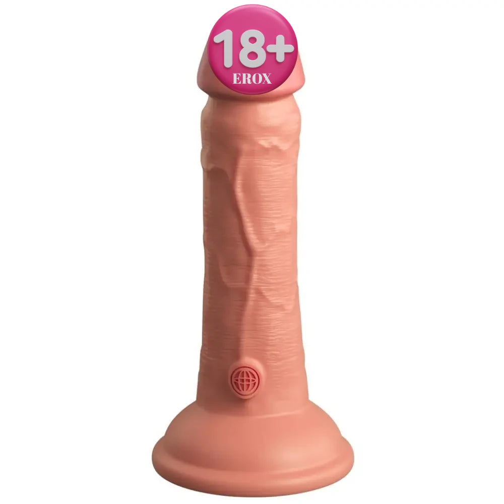 King Cock Elite 15 cm çift yoğunluklu dildo – Flesh – görsel 1