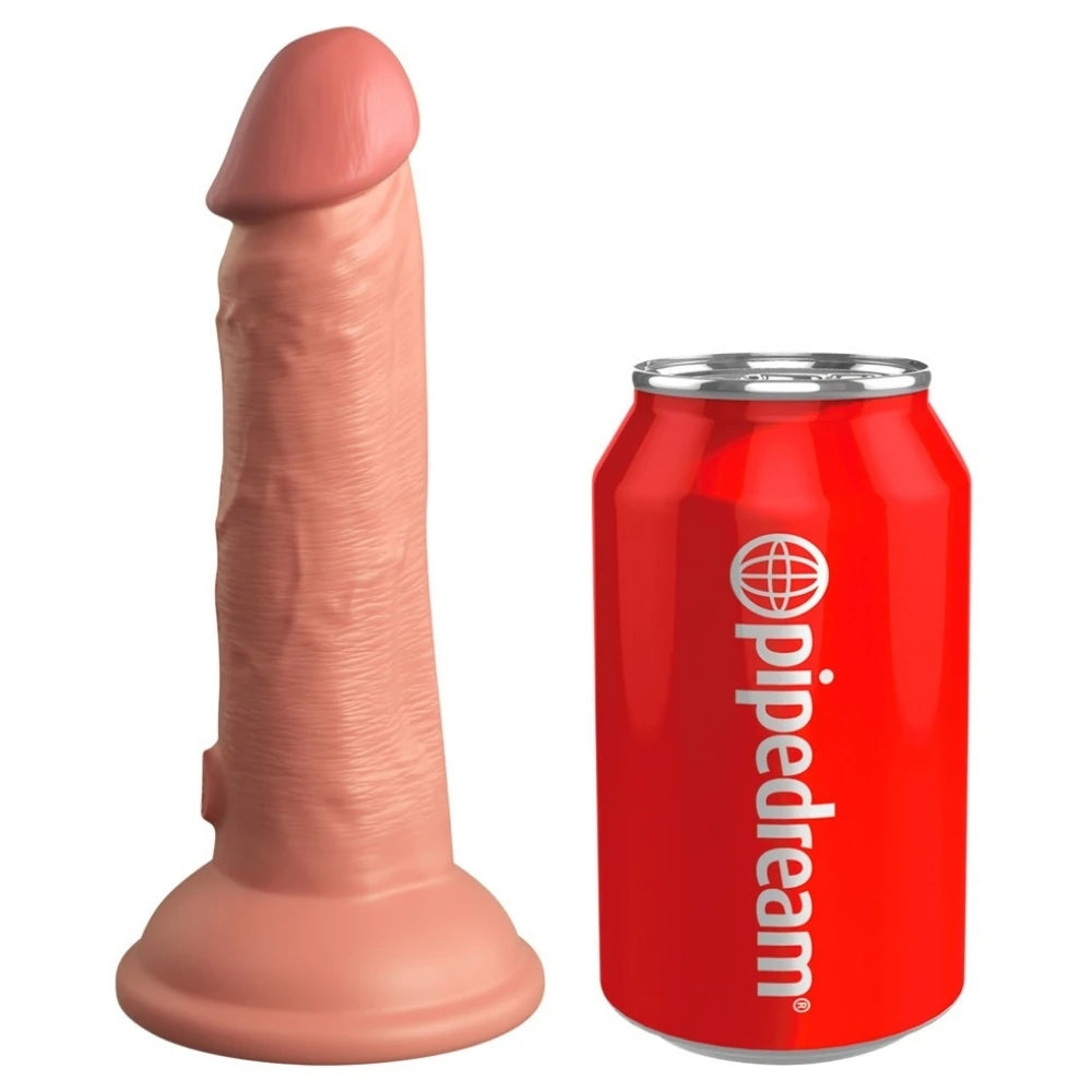 King Cock Elite 15 cm çift yoğunluklu dildo – Flesh – görsel 3