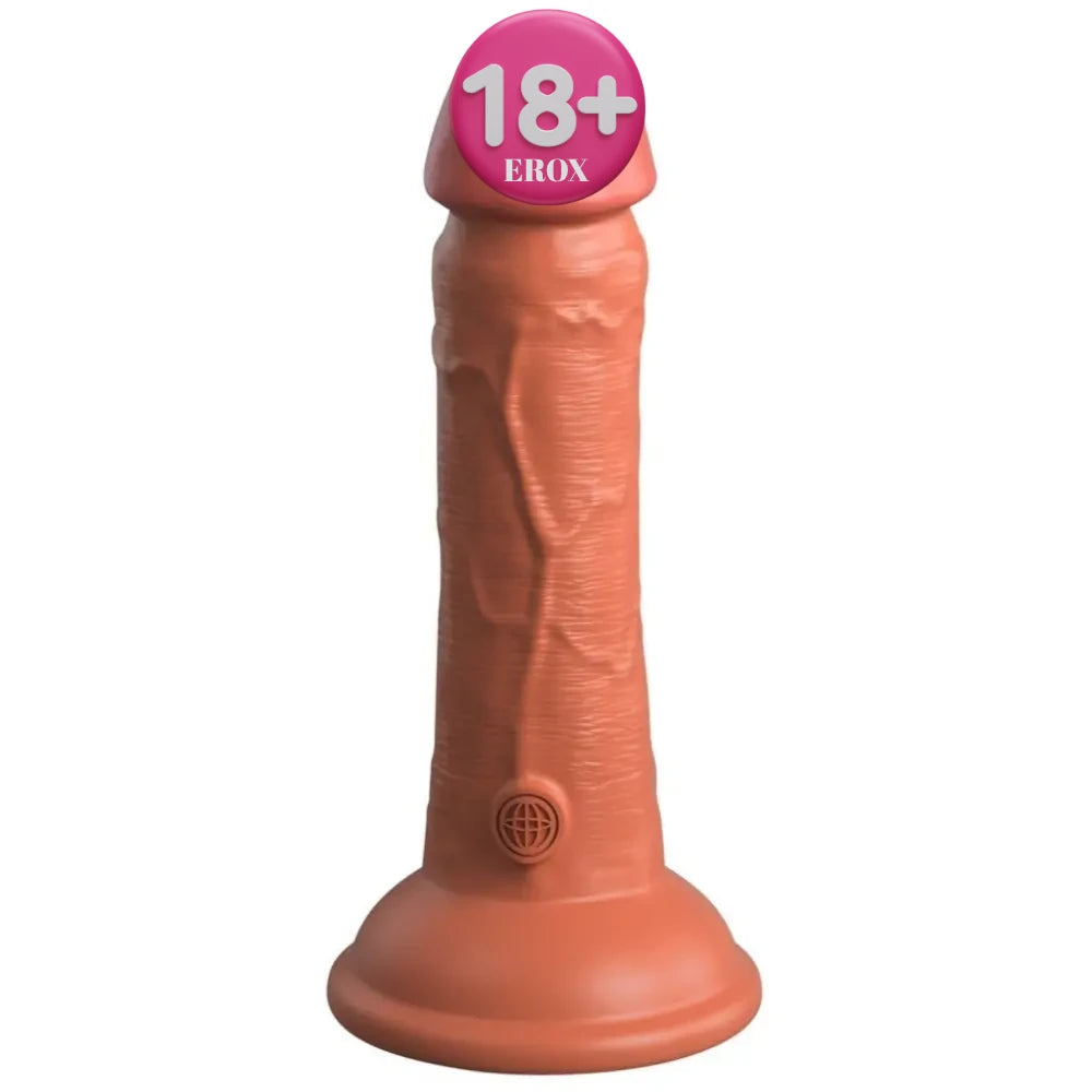 King Cock Elite 15 cm çift yoğunluklu dildo – Brown – görsel 7