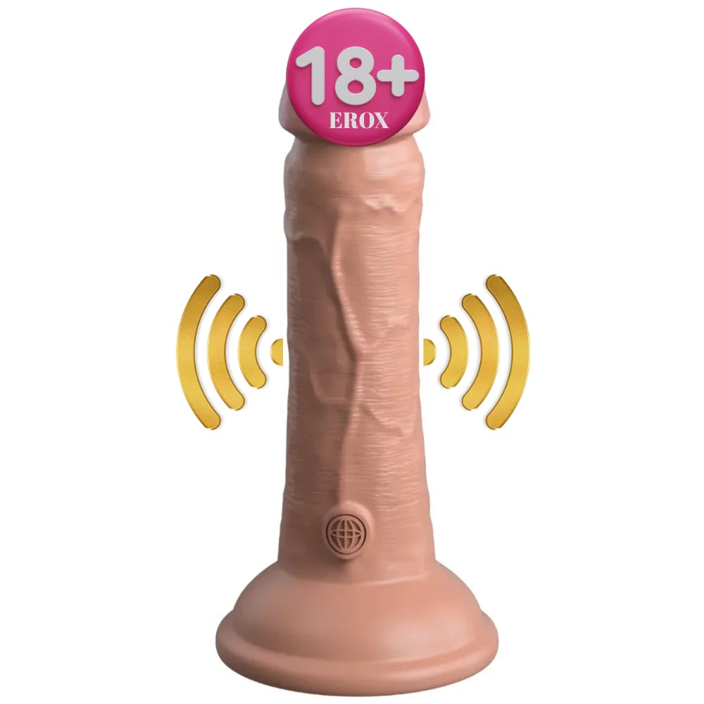 15 cm Çift Yoğunluklu Titreşimli Realistik Vibratör