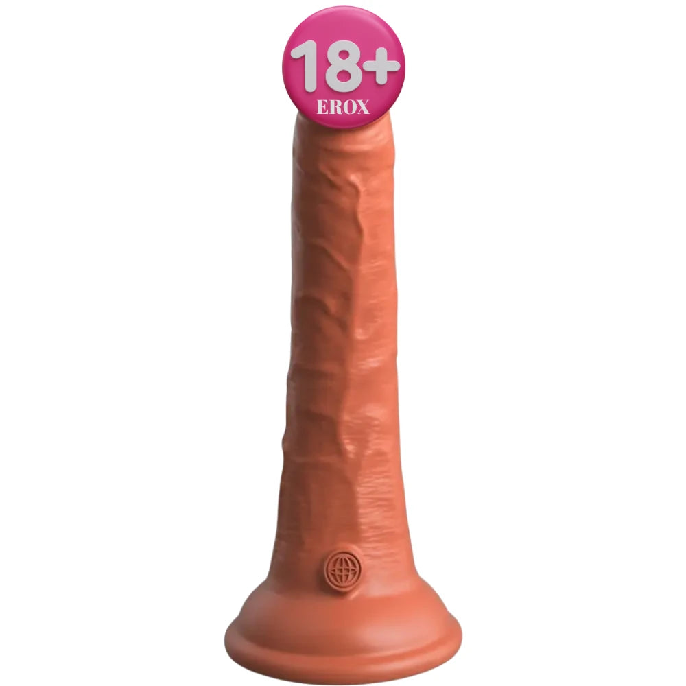 King Cock Elite 17 cm çift yoğunluklu dildo – Brown – görsel 7