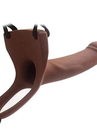 Aphrodisia Hollow Strap-On 17cm İçi Boş Belden Bağlamalı Strap-on-Brown