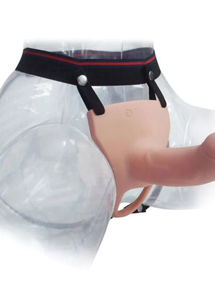 Aphrodisia Hollow Strap-On 17 cm İçi Boş Titreşimli Uzaktan Kumandalı Belden Bağlamalı Strap-on