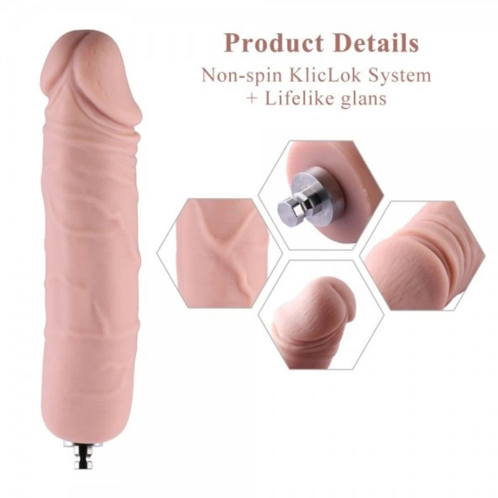 KlicLok bağlantılı 18 cm realistik dildo – görsel 5