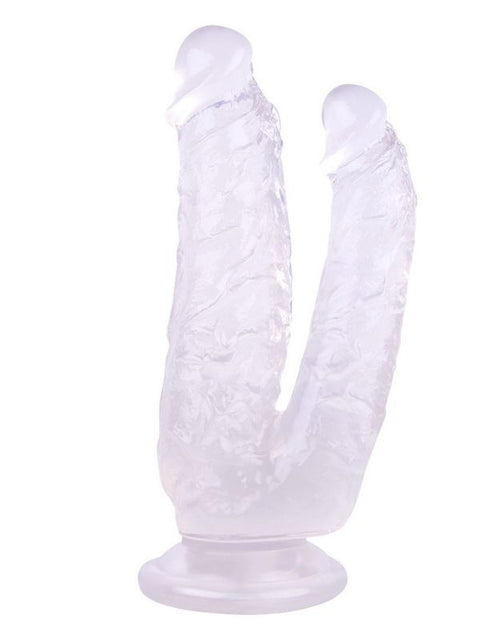 19 cm Beyaz Çift Uçlu Silikon Dildo – 458 g