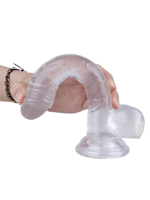 beyaz silikon dildo 19 cm – görsel 2