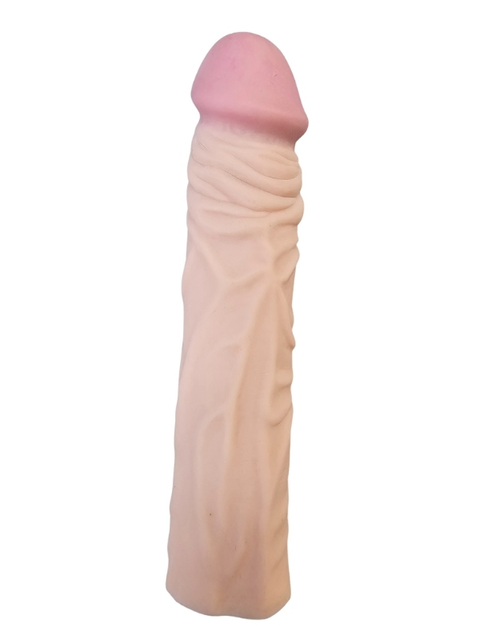 19 cm Et Dokulu Gerçekçi Penis Kılıfı – 5 cm Uçlu