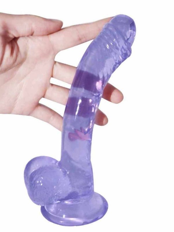 mor silikon dildo 19 cm – görsel 2