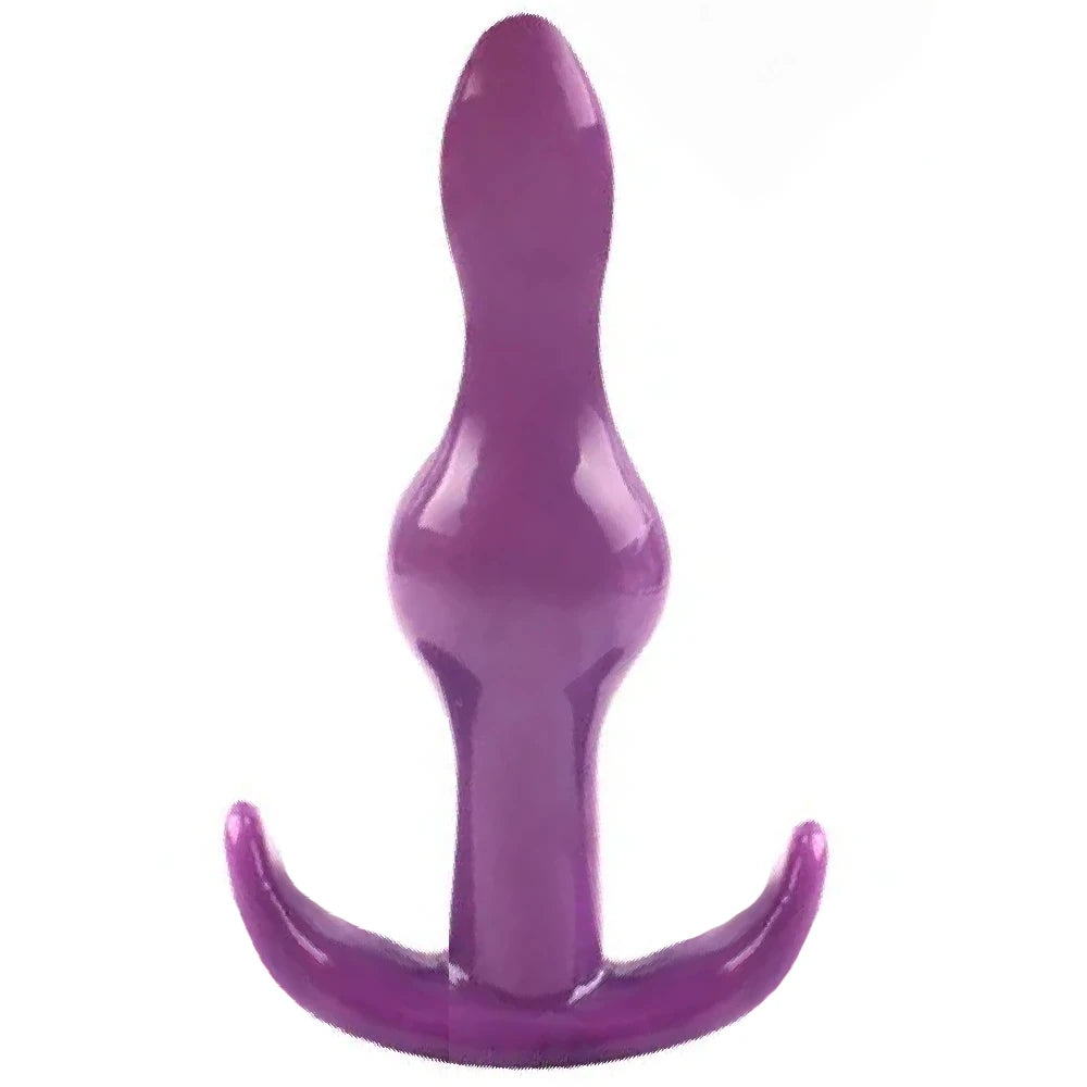 2 Boncuklu Mini Silikon Anal Alıştırıcı Plug – Mor