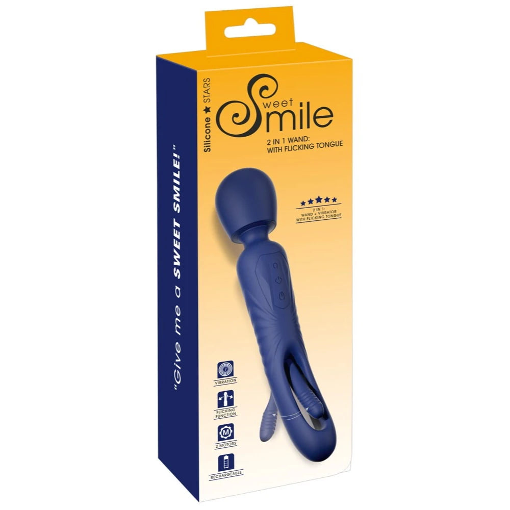 2 in 1 wand hareketli dilli vibratör – görsel 5