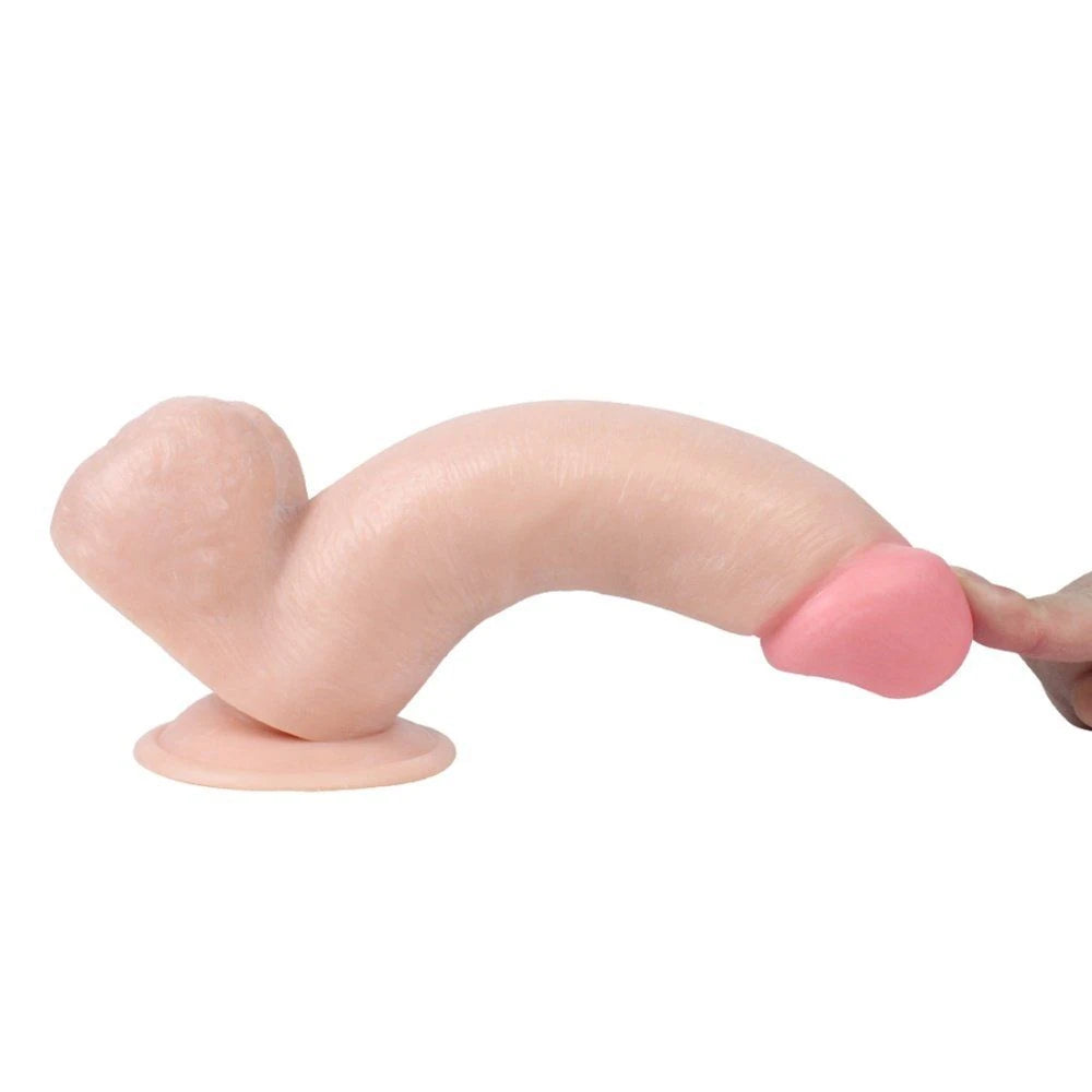 20 cm vantuzlu realistik dildo – görsel 4
