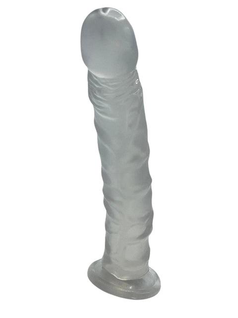23 cm Beyaz Realistik Silikon Dildo – 17 cm Kullanılabilir