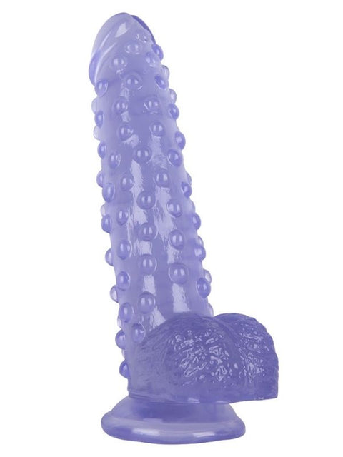24 cm Mor Silikon Dildo – 5 cm Kalınlık