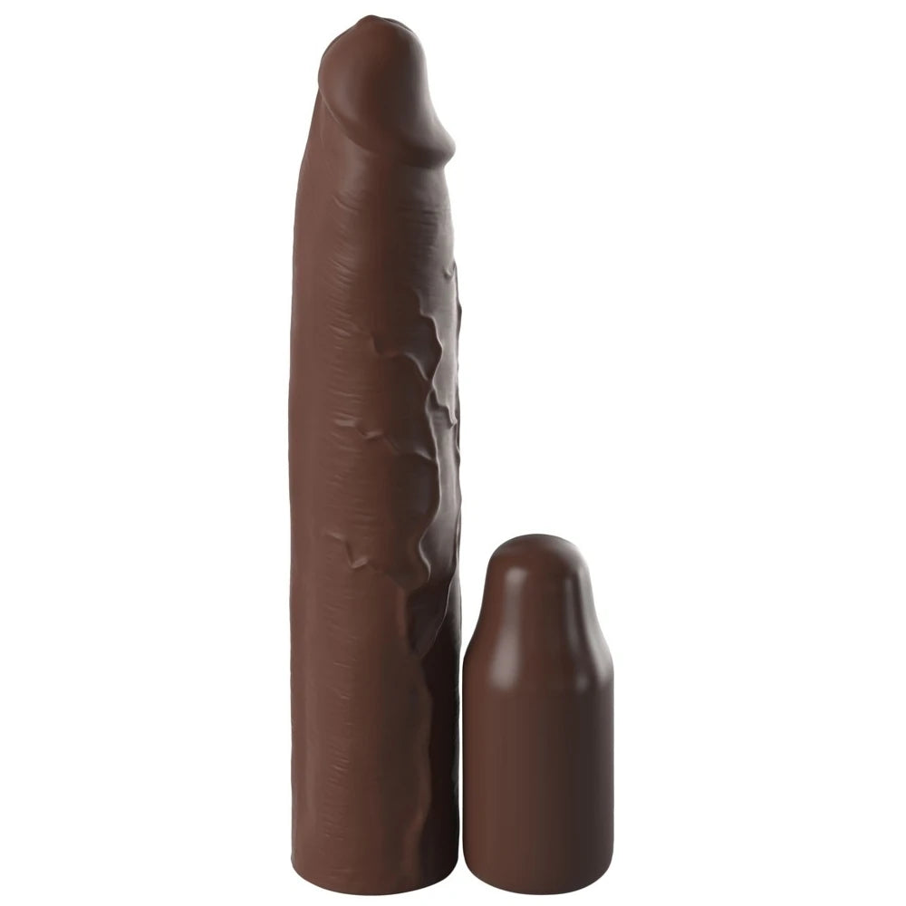 3 inç uzatmalı silikon penis kılıfı – Brown – görsel 6