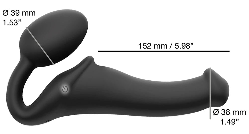 kumandalı askısız strap-on vibratör M beden – görsel 3