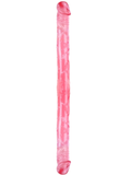 çift taraflı esnek dildo 34 cm kırmızı – görsel 1