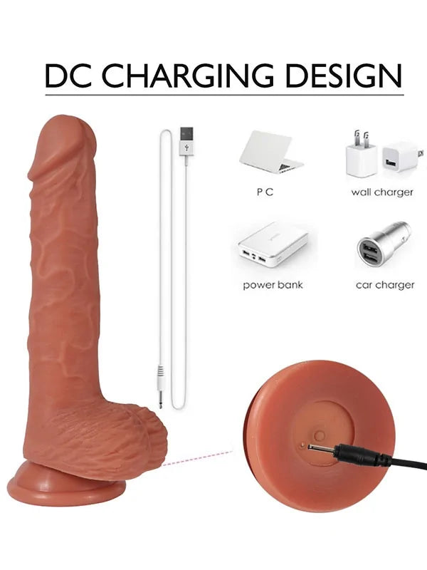 dönen başlı hareketli şarjlı dildo – görsel 4