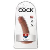 King Cock 6 inç testissiz dildo kahverengi – görsel 4