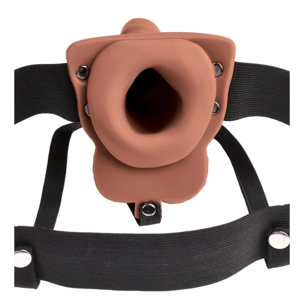 6 inç titreşimli içi boş strap-on – görsel 4