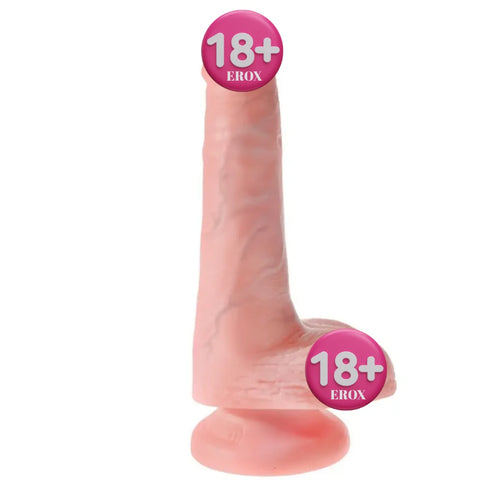 6 İnç Titreşimsiz Realistik Penis – 17,8 cm, PVC