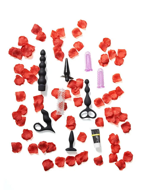 7 Parçalı Anal Başlangıç Seti – Plug, Stimülatör, Jel