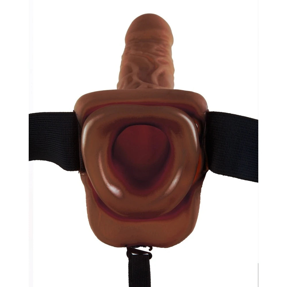 testisli içi boş strap-on – Brown – görsel 4