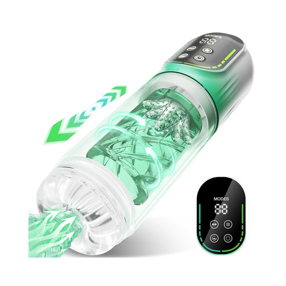 9'u 1 Arada LCD Ekranlı Otomatik Erkek Mastürbatör – Çift Motorlu