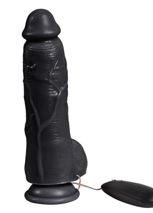 Xise Dildo Series Adam Rubber 21 cm Titreşimli Realistik Zenci Penis XS-WBC10012-V Black