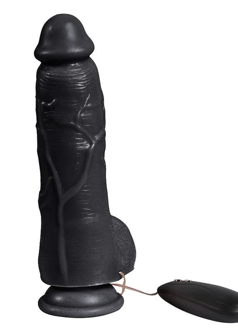 Xise Dildo Series Adam Rubber 21 cm Titreşimli Realistik Zenci Penis XS-WBC10012-V Black