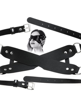 Fetish Fantasy Cross Mask Eye Position Deri Göz Maskesi