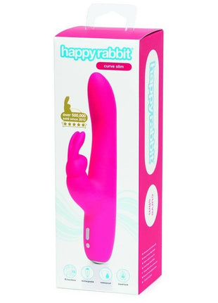 Happy Rabbit Curve Slim Rechargeable Rabbit Vibrator Pink