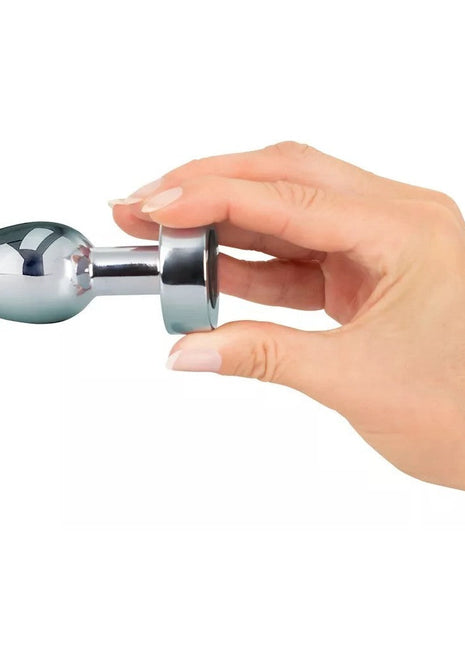 Anos Heavy Metal Butt Plug With Vibration Şarjlı Titreşimli Metal Anal Plug