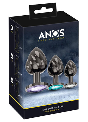 Anos Metal Butt Plug Set