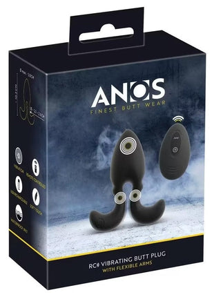 Anos RC Vibrating Butt Plug with Flexible Arms Uzaktan Kumandalı Titreşimli Anal Plug
