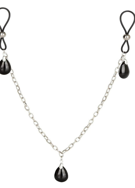 Calexotics Nipple Play Non-Piercing Chain Jewelry Taşlı Göğüs Klipsi