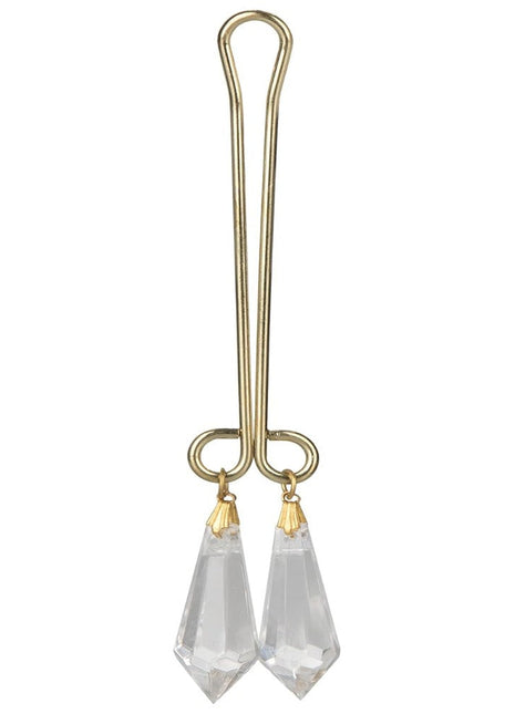 Calexotics Intimate Play Crystal Clitoral Jewelry Non Piercing Clit Pussy Clamp Vajinal Klips