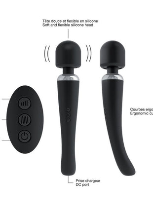 Dorcel Megawand 20 Modlu Ultra Güçlü Masaj Aleti Black