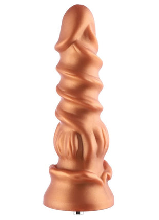 Hismith Sex Machine Dildo KlicLok Flower Gold Medium 23 cm