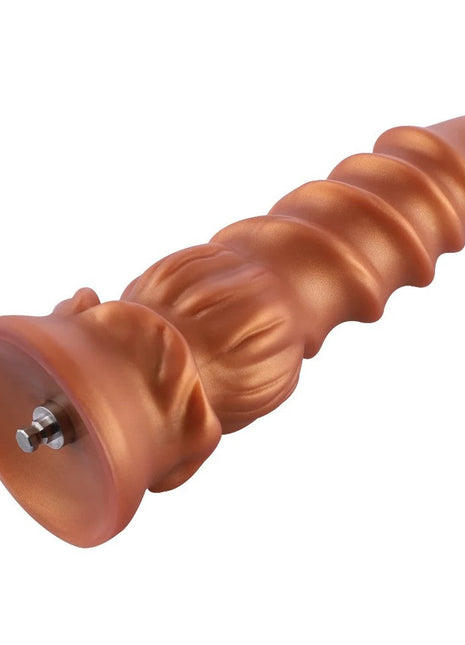 Hismith Sex Machine Dildo KlicLok Flower Gold Medium 23 cm
