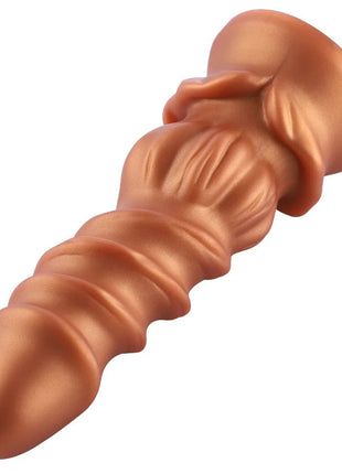 Hismith Sex Machine Dildo KlicLok Flower Gold Medium 23 cm