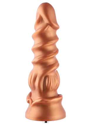 Hismith Sex Machine Dildo KlicLok Flower Gold Medium 23 cm