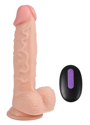 Dildo Series Hans 21 cm 20 Modlu Titreşimli Uzaktan Kumandalı Realistik Vibratör SQ-WBE10012