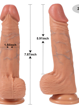 Shequ Dildo Series Kevin Natural Doku 20 cm Realistik Penis SQ-WBC10023