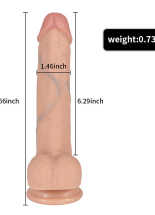 Shequ Dildo Series Sean Flesh 22 cm Realistik Penis SQ-WBC10043