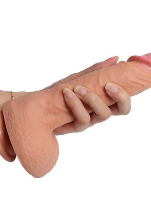 Shequ Dildo Series Ercule's Natural Çift Katmanlı Belden Bağlamalı Realistik Penis SQ-WBD10006