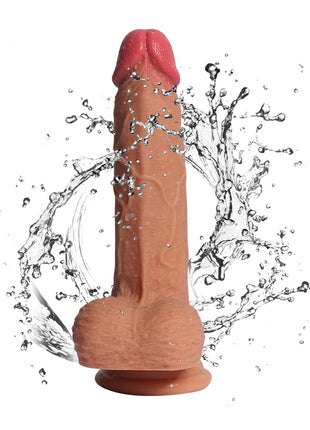 Shequ Dildo Series Little Dean Natural Çift Katmanlı Realistik Penis SQ-WBD10007-S