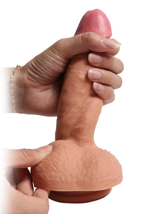 Shequ Dildo Series Castiel's 19 cm Natural Doku Realistik Penis SQ-WBD10008