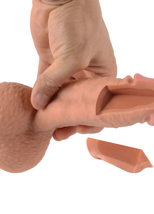 Shequ Dildo Series Castiel's 19 cm Natural Doku Realistik Penis SQ-WBD10008